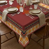 Tovaglia Ethnic rossa 160x260 cm
