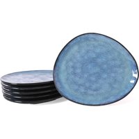 Set 6 piatti da dessert blu