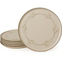 Set 6 piatti piani crema