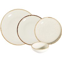 Set 24 piatti con bordo beige