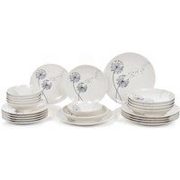 Set 24 piatti soffioni bianchi