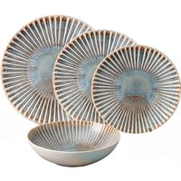Set 24 piatti mediterranei multicolore