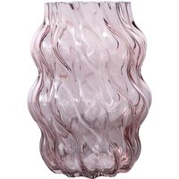Vaso arredo vetro 24 cm rosa