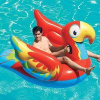 Salvagente cavalcabile pappagallo da 230x180 cm, con maniglie