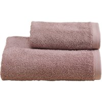 Set asciugamano spugna viso e ospite rosa Elisa Biancoperla
