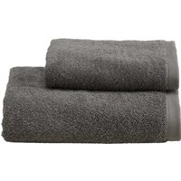 Set asciugamano spugna viso e ospite grigio Elisa Biancoperla