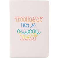 Quaderno A5 copertina rosa floccata con scritta dmail