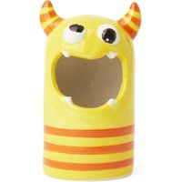 Porta penne in ceramica Monster giallo dmail