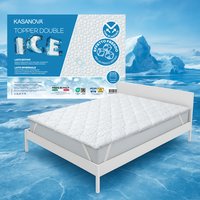 Topper matrimoniale fibra Ice effetto rinfrescante
