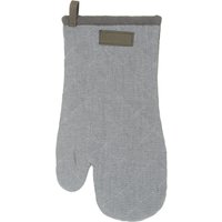 Guanto da forno grigio in cotone