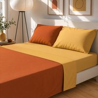 Completo letto matrimoniale manopesca ruggine bicolore
