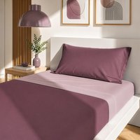 Completo letto singolo manopesca burgundy bicolore