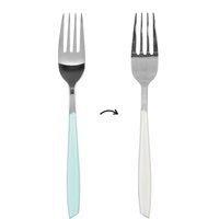 Forchetta da tavola sfusa bicolore azzurro e bianco – Blu