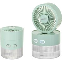 Ventilatore portatile con nebulizzatore verde