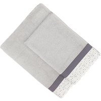 Set 2 asciugamani Pallini grigi in cotone Ipersan