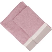 Set 2 asciugamani Varazze rosa in cotone Ipersan