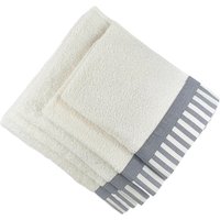 Set 5 asciugamani Amalfi bianchi in cotone Ipersan