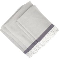 Set 5 asciugamani Pallini grigi in cotone Ipersan