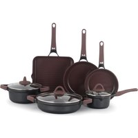 Batteria pentole 9 pezzi antiaderente ceramico ardesia Venus