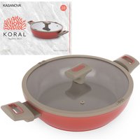 Tegame 28 cm antiaderente ceramico Koral con coperchio