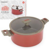 Casseruola 26 cm antiaderente ceramico Koral con coperchio