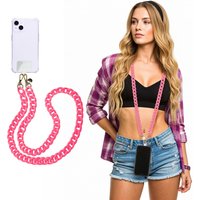 Tracolla smartphone e borsetta fucsia 120 cm – Fashionally