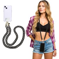 Tracolla smartphone e borsetta nera 120 cm – Fashionally