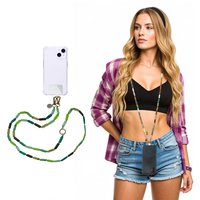 Tracolla smartphone e borsetta perline verdi 120 cm – Fashionally