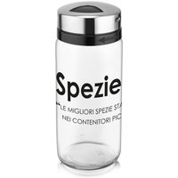 Barattolo spezie in vetro 245 ml con scritta