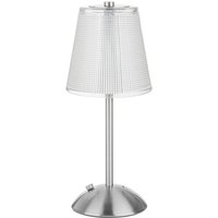 Lampada da tavolo LED touch cromata 30 cm Modern