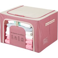 Scatola armadio 50x40x33 cm doppia cerniera e scritta malva