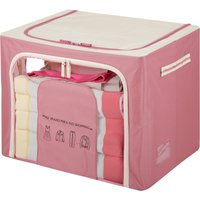 Scatola armadio 50x40x40 cm doppia cerniera e scritta malva