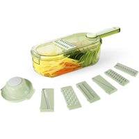 Mandolina 6 lame con contenitore verde