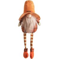 Gnomo autunno gambemolli 75 cm righe