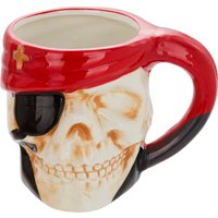 Mug teschio Halloween ceramica 550 ml