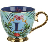 Tazza lettera L 450 ml Royal Garden porcellana