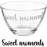 Coppetta vetro scritta Sweet Moments 450 ml