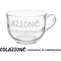 Tazza jumbo 700 ml scritta Colazione rianimazione