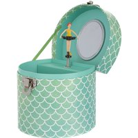Cofanetto portagioie ballerina carillon verde
