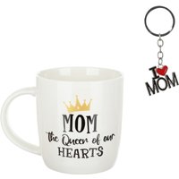 Set regalo mamma tazza 380 ml e portachiavi