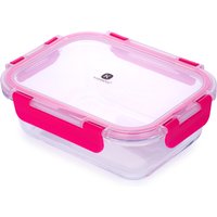Contenitore alimentare 640 ml vetro rosa