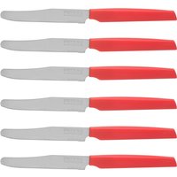 Set 6 coltelli rosso Active