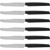 Set 6 coltelli nero Active