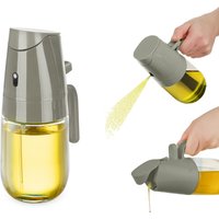 Oliera spray e versa vetro 300 ml tappo grigio