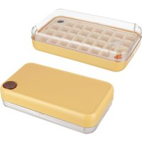 Formaghiaccio 30 cubetti con coperchio giallo