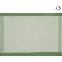 Set 3 strofinacci 50x70 cm verde Chambray