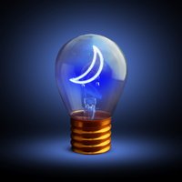 Lampadina decorativa led Luna ricaricabile