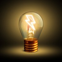Lampadina decorativa led Fulmine ricaricabile