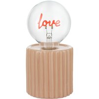 Lampadina decorativa natalizia Love led ricaricabile