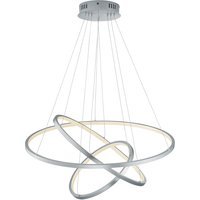 Lampadario LED 3 anelli in acciaio Aaron Trio